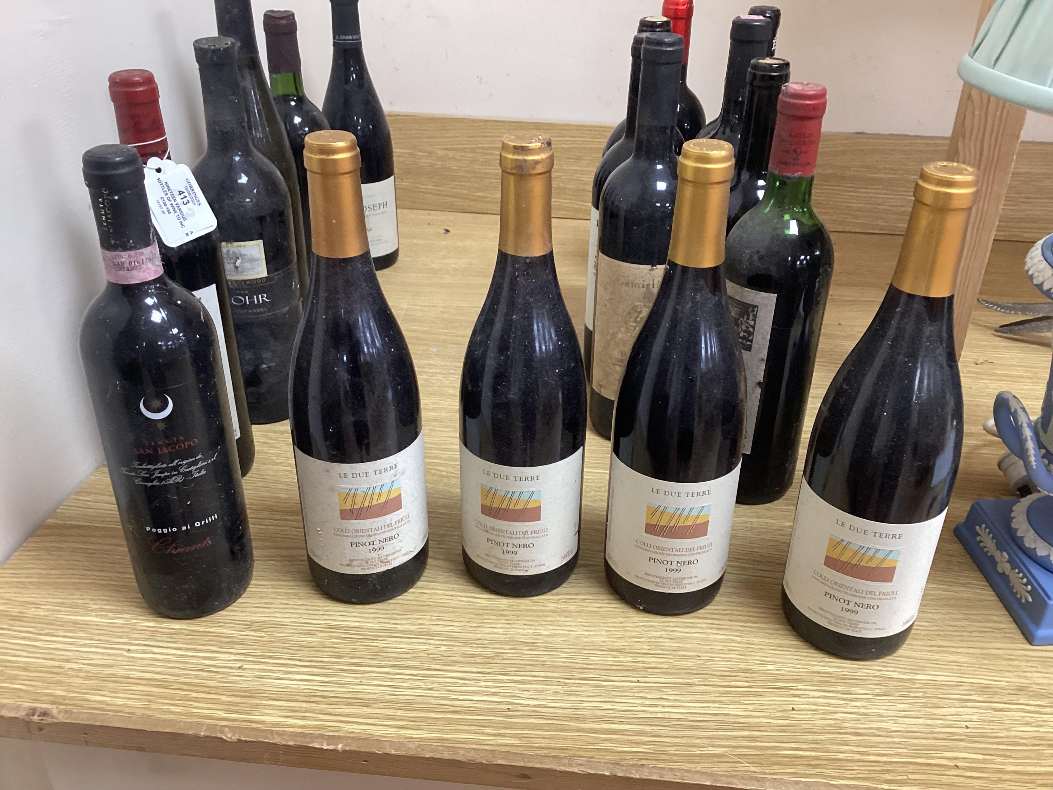 Nineteen various bottles of wine to include; 1995 Chateau Capet-Guillier Saint Emilion Grand Cru, 1978 Chateau Fombrauge Saint Emilion Grand Cru and other wines. Condition - storage unknown